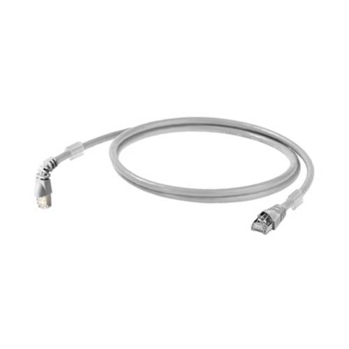 Weidmüller 1233160015 RJ45 Netzwerkkabel, Patchkabel CAT 6a S/FTP 1.50m Grau UL-zertifiziert 1St. von Weidmüller