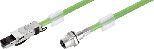 Weidmüller 1234750020 RJ45 / M12 Netzwerkkabel, Patchkabel CAT 5, CAT 5e S/UTP 2.00m Grün Flammwid von Weidmüller