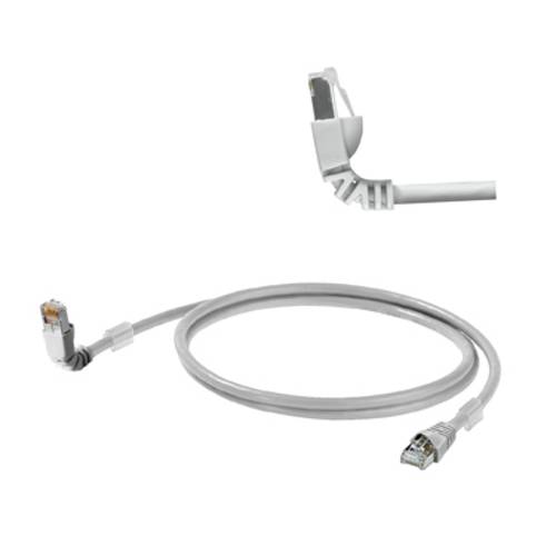 Weidmüller 1248280005 RJ45 Netzwerkkabel, Patchkabel CAT 6a S/FTP 0.50m Grau UL-zertifiziert 1St. von Weidmüller