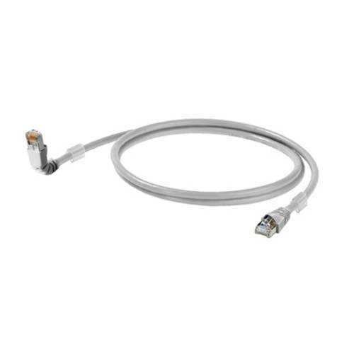 Weidmüller 1248280015 RJ45 Netzwerkkabel, Patchkabel CAT 6a S/FTP 1.50m Grau UL-zertifiziert 1St. von Weidmüller