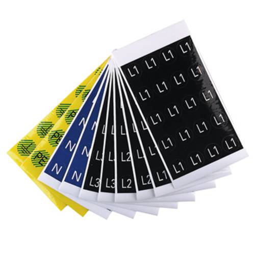 Weidmüller 1707350001 SERV-P. DIAM16 L1 SW/WS Kabelmarkier-Etikett Schwarz (L x B x H) 16 x 16 x 16 von Weidmüller