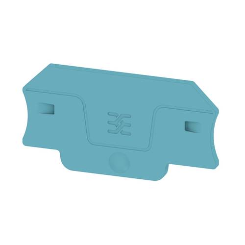 Weidmüller Abschlussplatte (Klemmen), 55mm x 2.1 mm, dunkelbeige, blau ALEP 2C 2.5 BL 2871760000 20 von Weidmüller