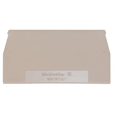 Weidmüller Abschlußplatte WAP WTL6/1 1068300000 Weidmüller Abschlußplatte WAP WTL6/1 1068300000 von Weidmüller