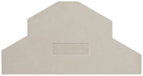 Weidmüller Abschlussplatte ZAP/TW ZDK2.5-2/4AN 1394050000 20St. von Weidmüller