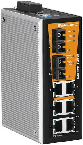 Weidmüller IE-SW-VL08MT-6TX-2SC Industrial Ethernet Switch 10 / 100MBit/s von Weidmüller