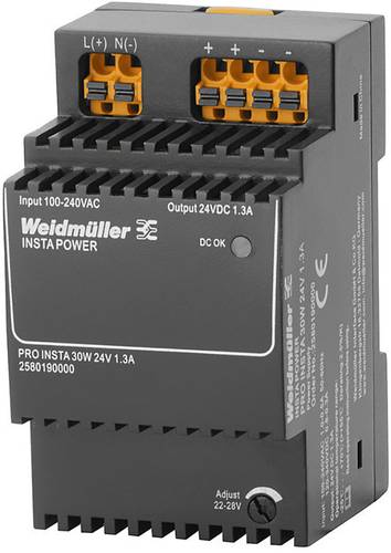 Weidmüller PRO INSTA 30W 24V 1.3A Schaltnetzgerät 24 V/DC 1.3A 30W Inhalt 1St. von Weidmüller