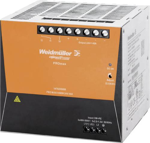 Weidmüller PRO MAX 120W 12V 10A Hutschienen-Netzteil (DIN-Rail) 12 V/DC 10A 120W Inhalt 1St. von Weidmüller