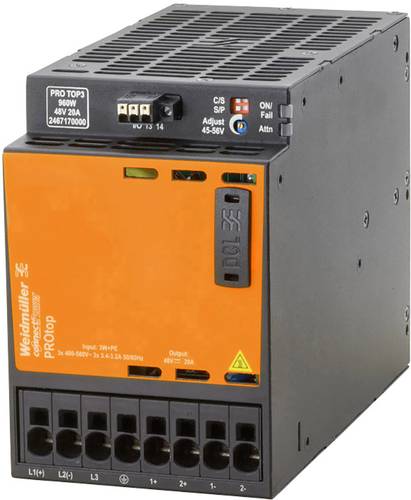 Weidmüller PRO TOP3 960W 48V 20A Schaltnetzgerät 48 V/DC 20A 960W Inhalt 1St. Weidmüller PRO TOP3 960W 48V 20A Schaltnetzgerät 48 V/DC 20A 960W Inhalt 1St. von Weidmüller