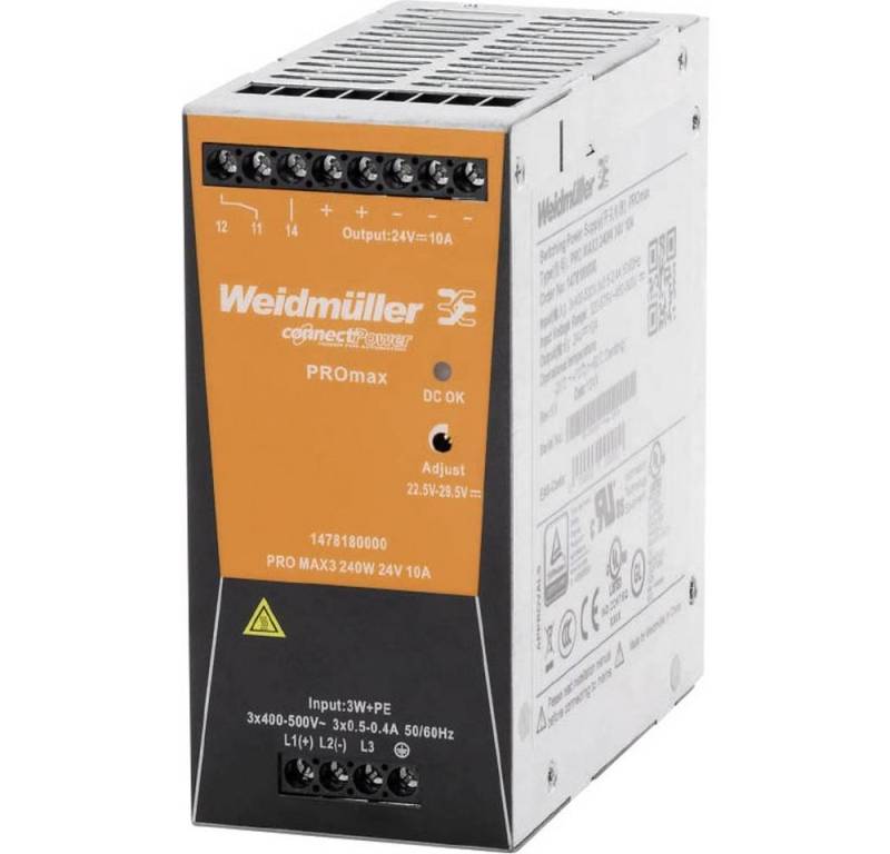 Weidmüller Schaltnetzgerät PROmax 3-phasig Hutschienen-Netzteil von Weidmüller