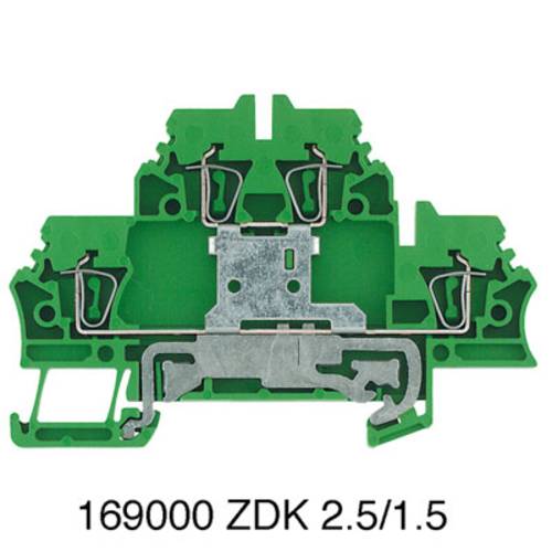 Weidmüller Schutzleiter-Reihenklemme, Doppelstock-Reihenklemme ZDK 2.5PE 1690000000-50 50St. Weidmüller Schutzleiter-Reihenklemme, Doppelstock-Reihenklemme ZDK 2.5PE 1690000000-50 50St. von Weidmüller