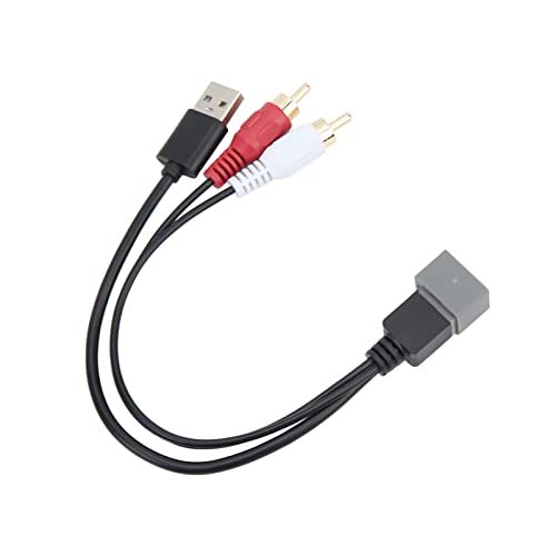 USB-Anschluss-Eingangs-Aufbewahrungskabel, ABS-Anti-Aging-USB-Aufbewahrungsadapter, flexibel für Autoradio von Weikeya
