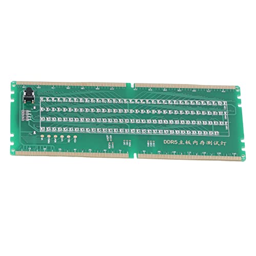 Weikeya DDR5-Desktop-Mainboard-Testkarte, Speichersteckplatz-Tester im Standarddesign, einfaches Testen, LED-Licht, batteriebetrieben, gut geeignet für von Weikeya
