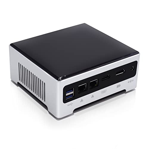 Weikibaba Mini PC Windows 10 Pro Core I7 8750H, Mini Computer 64GB DDR4 1TB NVME SSD Mini Desktop PC Dual LAN HDMI DP 6×USB 3.0 WI-FI BT 4.2 von Weikibaba