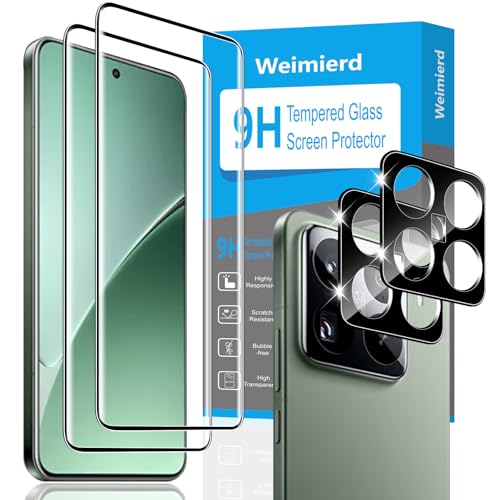 Weimierd Schutzfolie kompatibel mit Xiaomi 15 Pro für Panzerglas, 2 Stück Folie + 2 Stück Kameraschutz, 9H Härte Folie,0.33mm Ultra-klar Displayschutzfolie Weimierd Schutzfolie kompatibel mit Xiaomi 15 Pro für Panzerglas, 2 Stück Folie + 2 Stück Kameraschutz, 9H Härte Folie,0.33mm Ultra-klar Displayschutzfolie von Weimierd