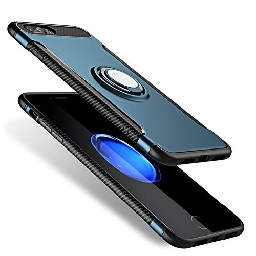 Schutzhülle für Apple iPhone X 5.8 Zoll (5,8") PC TPU Hybrid Ultra Dünn Transparent Stoßfest Kreative Auto Ring Schutzhülle für Männer und Frauen Hartplastik Ultra Dünn Schwarz von Weimostar