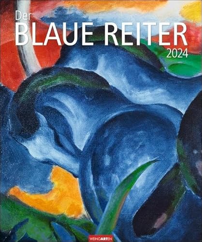 Der Blaue Reiter Kalender 2024. Kunstkalender im Großformat mit den beliebtesten Meisterwerken der berühmten Künstlergruppe. Farbstarke Bilder in elegantem Design. 46x55 cm Hochformat von Weingarten in Athesia Kalenderverlag GmbH