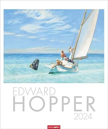 Edward Hopper Kalender 2024. Selten gezeigte Werke und bekannte Ikonen des beliebten amerikanischen Künstlers in einem großen Wandkalender 2024. Kunst-Kalender Großformat 46x55 cm von Weingarten in Athesia Kalenderverlag GmbH
