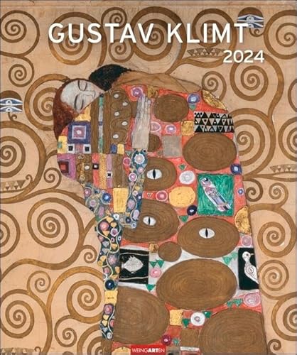 Gustav Klimt Edition Kalender 2024. Hochwertiger Wandkalender mit den detailreichen und eleganten Gemälden des Wiener Jugendstils. Großer Kunst-Kalender 2024. 46x55 cm. von Weingarten in Athesia Kalenderverlag GmbH