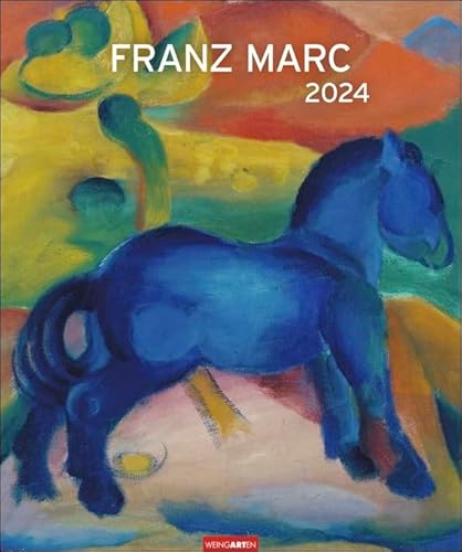 Franz Marc - Kalender 2024 - Weingarten-Verlag - Kunstkalender mit farbenfrohen Tiermotiven und expressionistischen Farbgebungen - 46 cm x 55 cm von Guoml