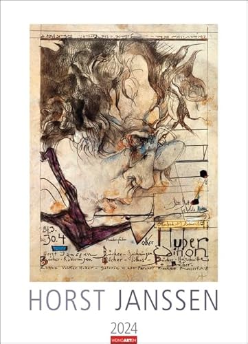 Horst Janssen - Kalender 2024 - Weingarten-Verlag - Fotokalender - Kunstkalender - 49 cm x 68 cm von Weingarten