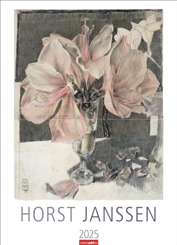 Horst Janssen Kalender 2025: Werke des deutschen Grafikers und Zeichners in einem großen Wand-Kalender. Hochwertiger Kunstkalender Großformat 49 x 68 cm. von Weingarten