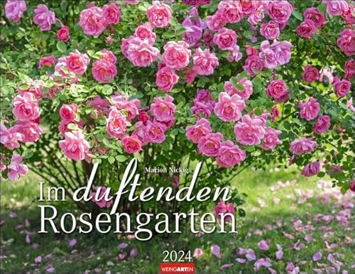 Im duftenden Rosengarten - Kalender 2024 - Weingarten-Verlag - Duftkalender mit wundervollen Gartenanlagen - 44 cm x 34 cm von Weingarten