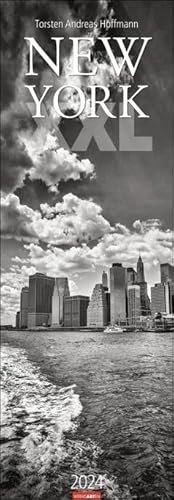 New York XXL Kalender 2024. Reise-Kalender mit 12 atemberaubenden Fotografien gigantischer Häuserschluchten und Wolkenkratzer. Langer Wandkalender 2024 XXL. 34x98 cm. Hochformat von Weingarten