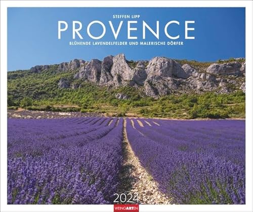 Provence - Kalender 2024 - Weingarten-Verlag - Blühende Lavendelfelder und malerische Dörfer - 55 cm x 46 cm von Weingarten