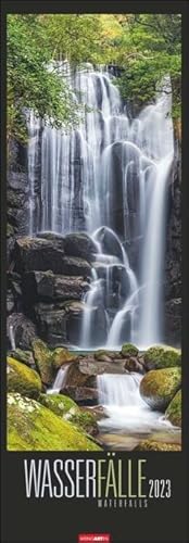 Wasserfälle XXL - Kalender 2023 - Fotokalender im Vertikalformat - Weingarten-Verlag - Wandkalender mit kraftvollen Naturaufnahmen - 34 cm x 98 cm, multicolor von Weingarten