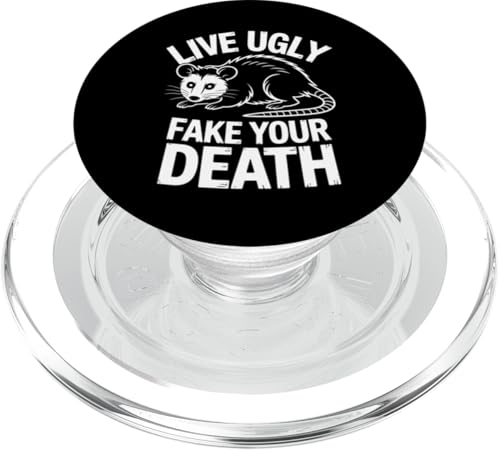 Feral Design Opossum Live Ugly Fake Your Death Opossum PopSockets PopGrip für MagSafe von Weird Possum Designs