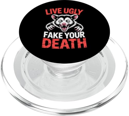 Feral Design Opossum Live Ugly Fake Your Death Opossum PopSockets PopGrip für MagSafe Feral Design Opossum Live Ugly Fake Your Death Opossum PopSockets PopGrip für MagSafe von Weird Possum Designs