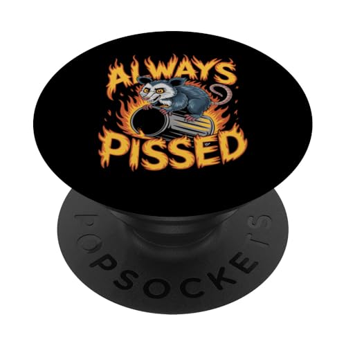 Feral Design Opossum Opossum PopSockets Klebender PopGrip Feral Design Opossum Opossum PopSockets Klebender PopGrip von Weird Possum Designs