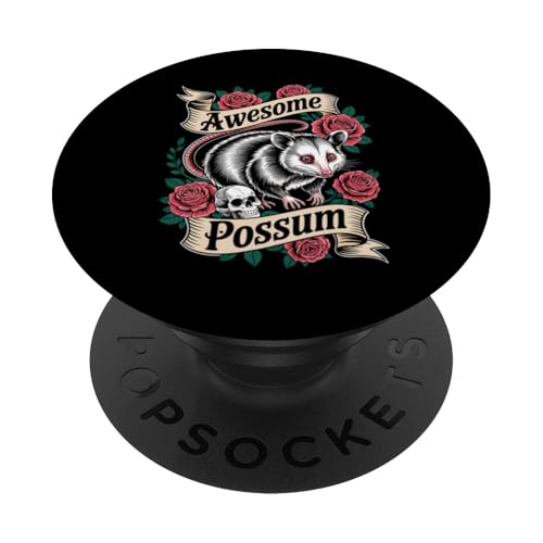 Feral Design Opossum Opossum PopSockets Klebender PopGrip Feral Design Opossum Opossum PopSockets Klebender PopGrip von Weird Possum Designs