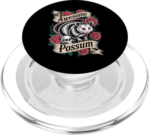 Feral Design Opossum Opossum PopSockets PopGrip für MagSafe Feral Design Opossum Opossum PopSockets PopGrip für MagSafe von Weird Possum Designs