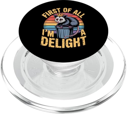 Feral Design Opossum Opossum PopSockets PopGrip für MagSafe Feral Design Opossum Opossum PopSockets PopGrip für MagSafe von Weird Possum Designs