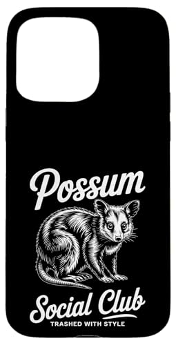 Feral Design Opossum Opossum Social Club Hülle für iPhone 15 Pro Max Feral Design Opossum Opossum Social Club Hülle für iPhone 15 Pro Max von Weird Possum Designs