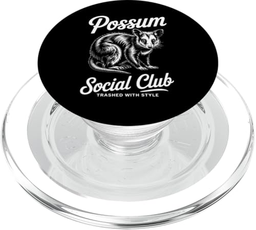 Feral Design Opossum Opossum Social Club PopSockets PopGrip für MagSafe Feral Design Opossum Opossum Social Club PopSockets PopGrip für MagSafe von Weird Possum Designs