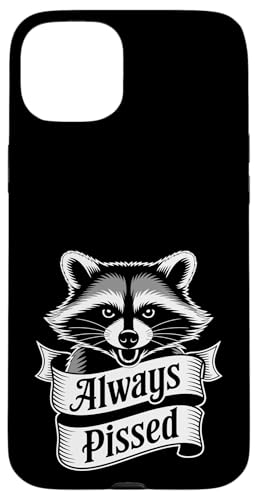 Feral Racoon Design Always Pissed Vulgärer Waschbär für Erwachsene Hülle für iPhone 15 Plus von Weird Raccoon Designs