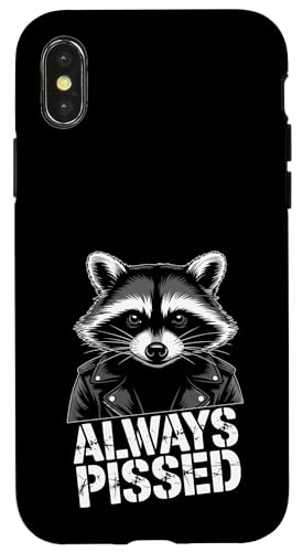 Feral Racoon Design Always Pissed Vulgärer Waschbär für Erwachsene Hülle für iPhone X/XS Feral Racoon Design Always Pissed Vulgärer Waschbär für Erwachsene Hülle für iPhone X/XS von Weird Raccoon Designs