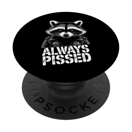 Feral Racoon Design Always Pissed Vulgärer Waschbär für Erwachsene PopSockets Klebender PopGrip Feral Racoon Design Always Pissed Vulgärer Waschbär für Erwachsene PopSockets Klebender PopGrip von Weird Raccoon Designs