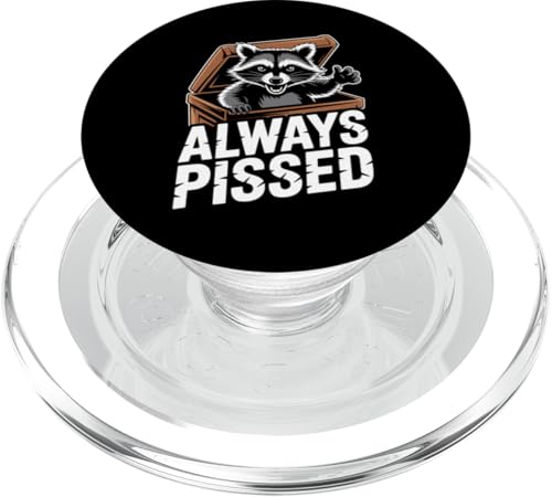 Feral Racoon Design Always Pissed Vulgärer Waschbär für Erwachsene PopSockets PopGrip für MagSafe Feral Racoon Design Always Pissed Vulgärer Waschbär für Erwachsene PopSockets PopGrip für MagSafe von Weird Raccoon Designs