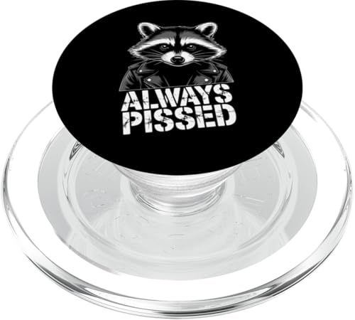 Feral Racoon Design Always Pissed Vulgärer Waschbär für Erwachsene PopSockets PopGrip für MagSafe Feral Racoon Design Always Pissed Vulgärer Waschbär für Erwachsene PopSockets PopGrip für MagSafe von Weird Raccoon Designs