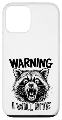 Feral Warning I WIll Bite Waschbär Hülle für iPhone 12 mini von Weird Raccoon Designs