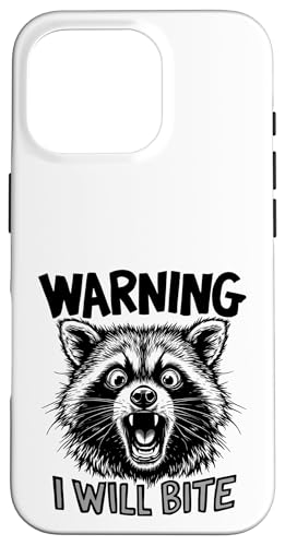 Feral Warning I WIll Bite Waschbär Hülle für iPhone 16 Pro Feral Warning I WIll Bite Waschbär Hülle für iPhone 16 Pro von Weird Raccoon Designs