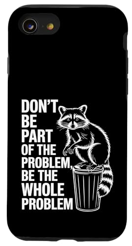 Feral Waschbär Hülle für iPhone SE (2020) / 7 / 8 von Weird Raccoon Designs