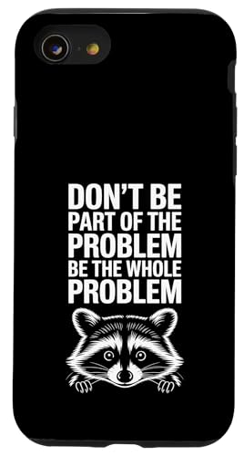 Feral Waschbär Hülle für iPhone SE (2020) / 7 / 8 von Weird Raccoon Designs