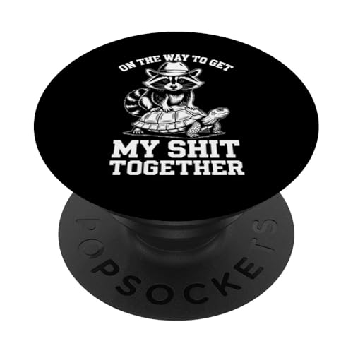 Feral Waschbär PopSockets Klebender PopGrip Feral Waschbär PopSockets Klebender PopGrip von Weird Raccoon Designs