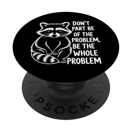 Feral Waschbär PopSockets Klebender PopGrip Feral Waschbär PopSockets Klebender PopGrip von Weird Raccoon Designs