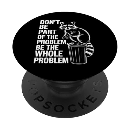 Feral Waschbär PopSockets Klebender PopGrip Feral Waschbär PopSockets Klebender PopGrip von Weird Raccoon Designs