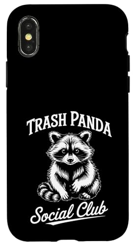 Social Club „Wilder Waschbär“ Hülle für iPhone X/XS von Weird Raccoon Designs